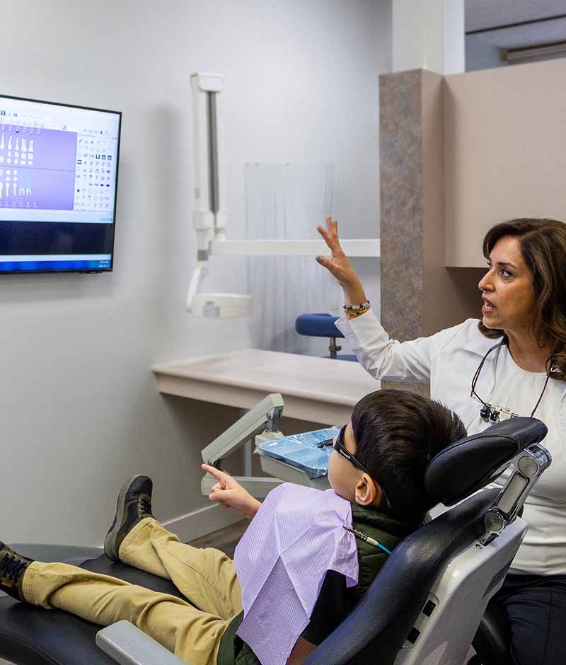child getting a dental checkup at Maple Ridge Smiles Dental